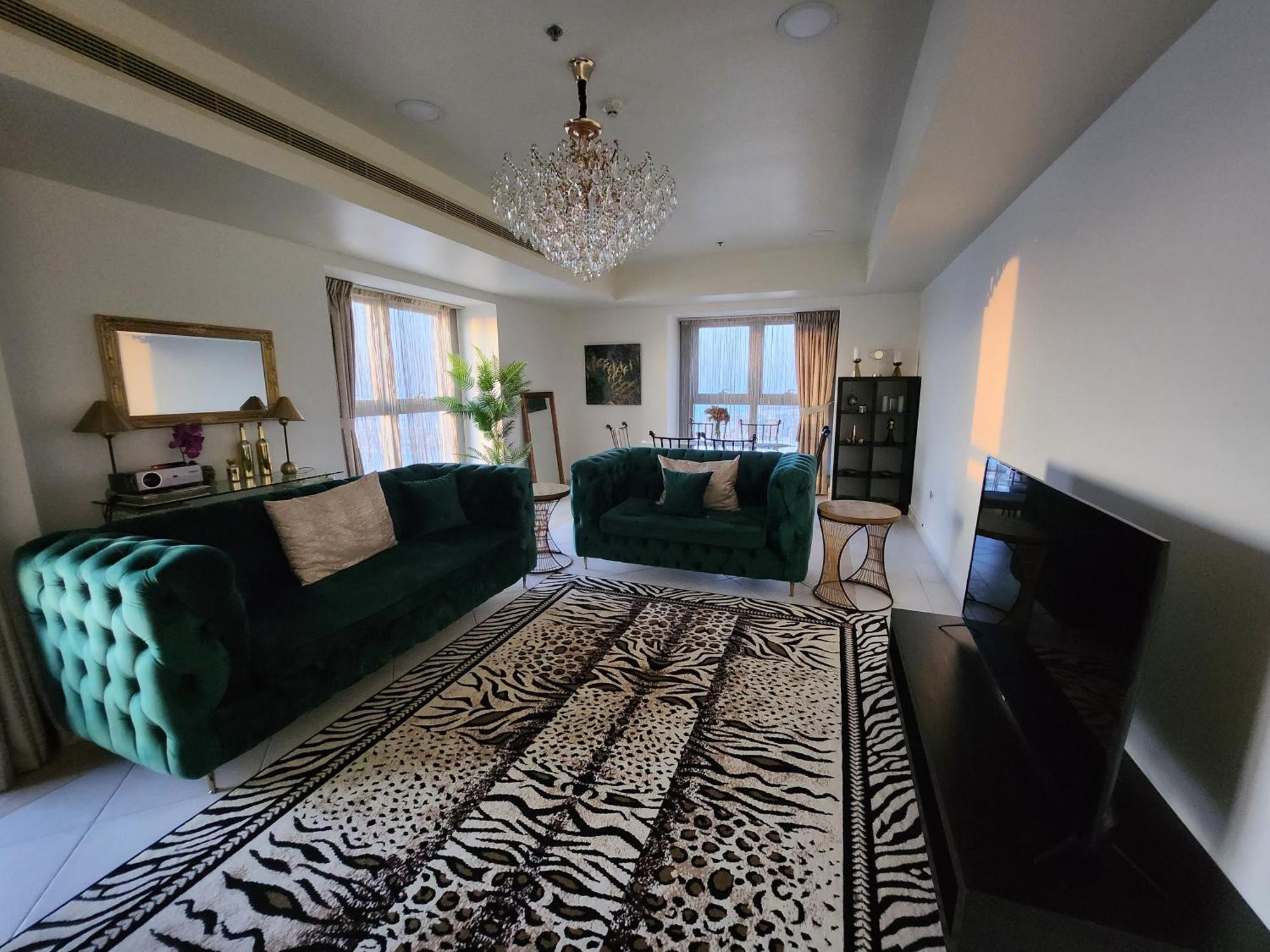 Serenity 3Br Palm View In Marina Apartment Dubai Ruang foto